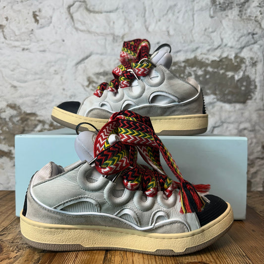 Lanvin Curb Multicolor Lace Grey Sneaker Sz 7 (40)