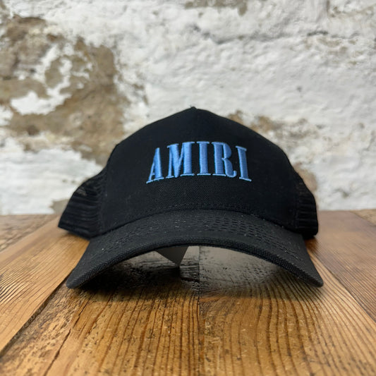 Amiri Blue Spell Black Trucker Hat