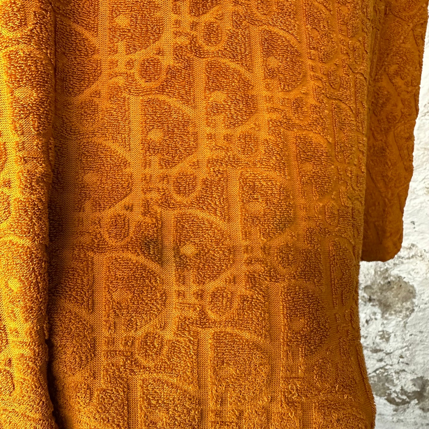 Dior Orange Monogram Towel T-shirt Sz L