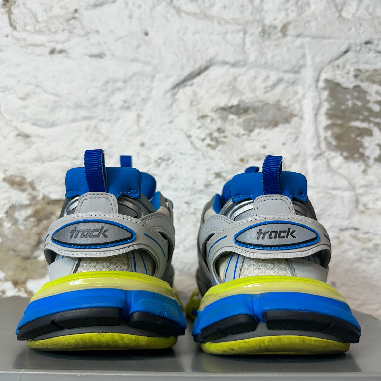 Balenciaga Track Runner Blue Grey Green Sneaker Sz 7 (40)