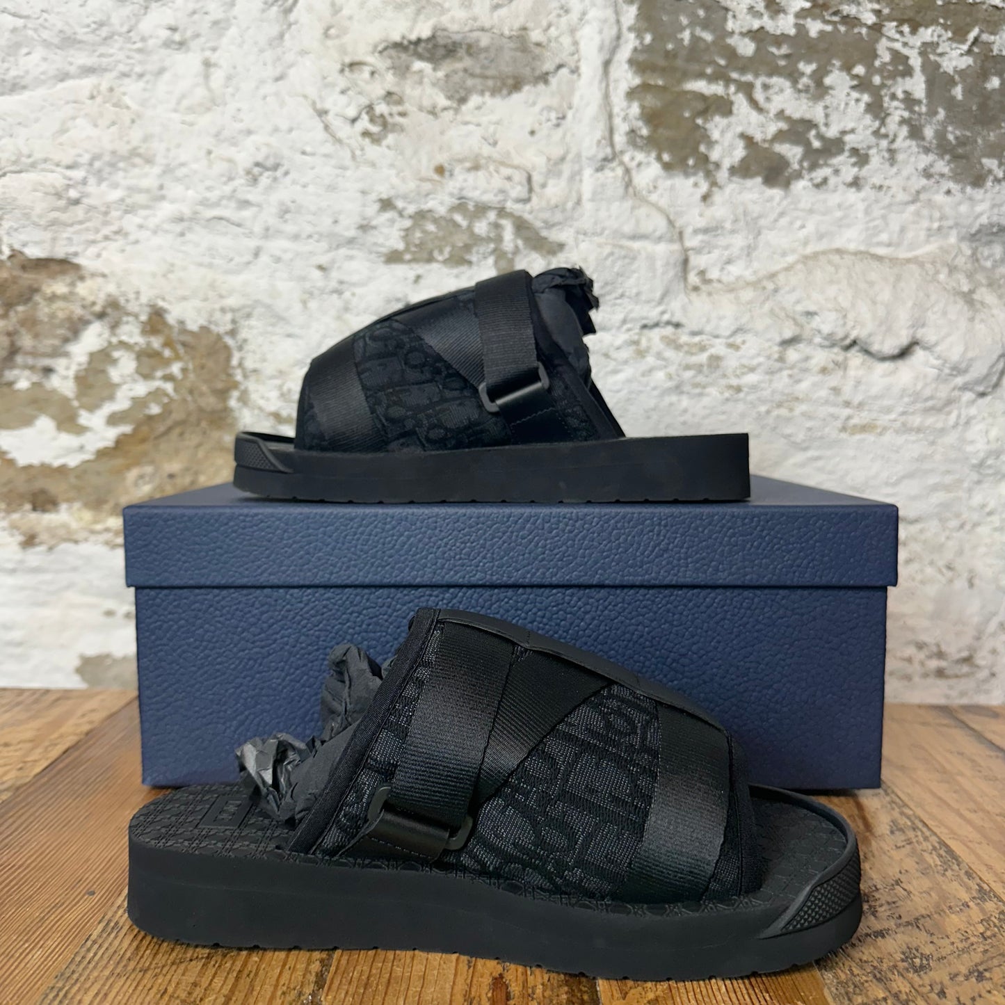 Dior Alpha Oblique Black Sandal