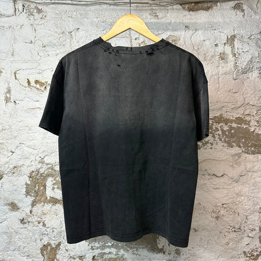 Vale Red Dress Black T-shirt