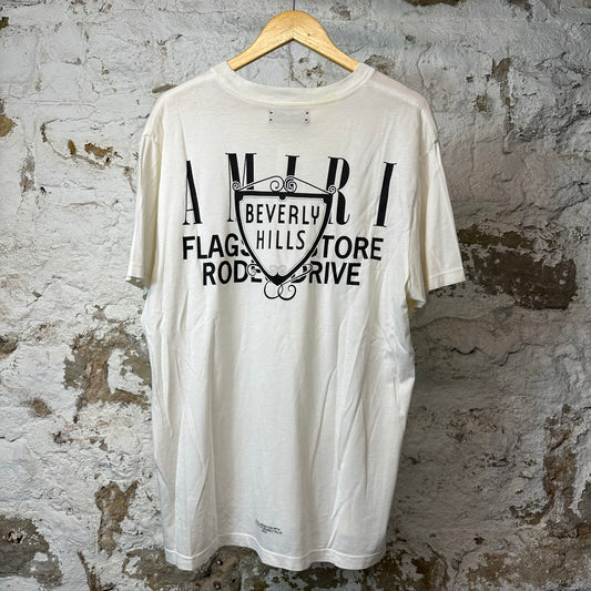 Amiri Flagship Store T-shirt White Sz L
