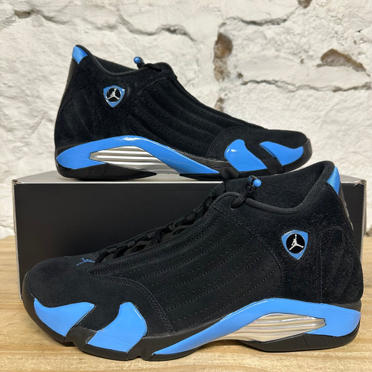 Air Jordan 14 Black University Blue Sz 13