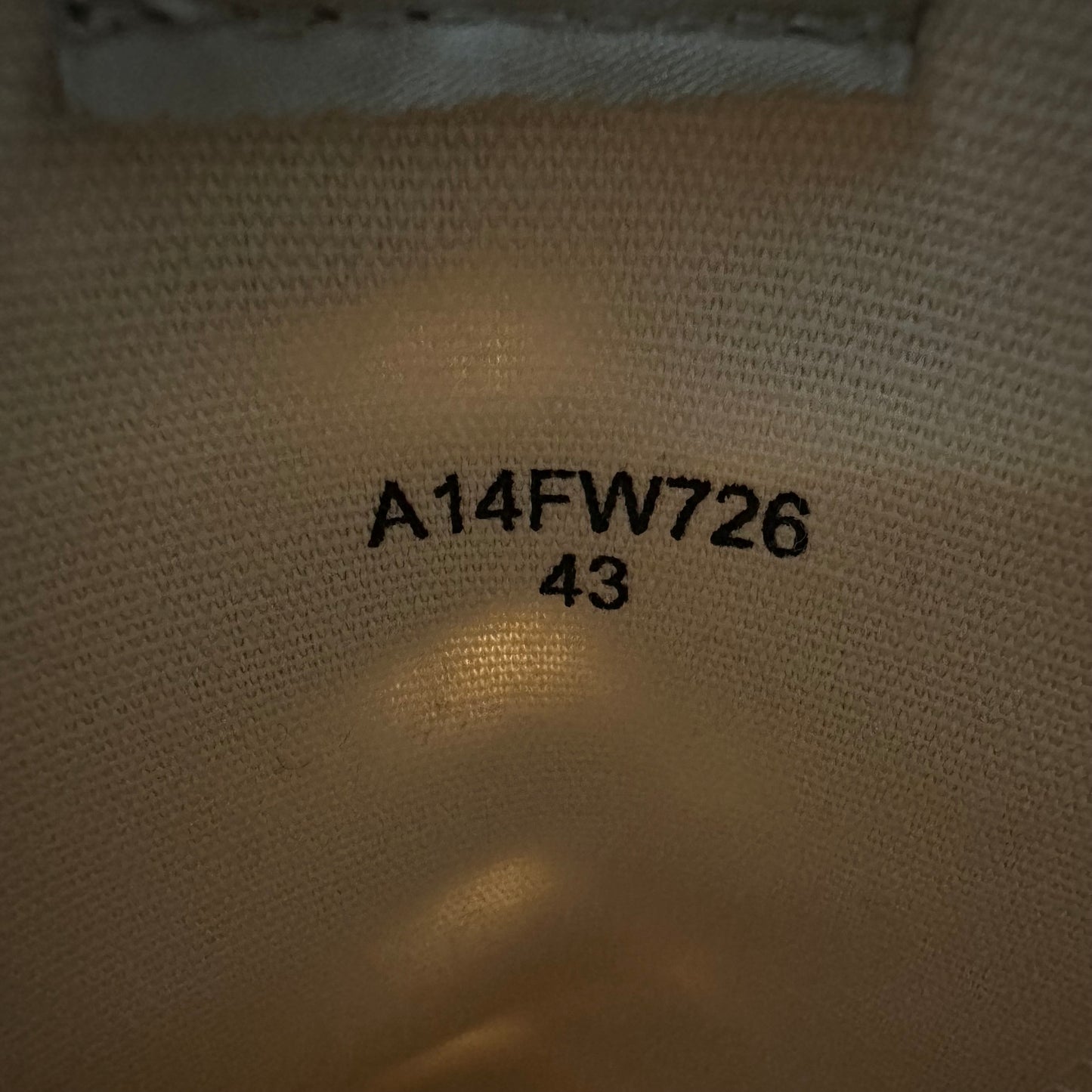 Maison Mihara Peterson 23 Cream Sneaker Sz 10 (43)