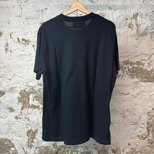 Amiri Paisley Spellout T-shirt Black Sz S