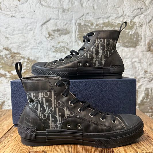Dior B23 High Black Oblique Sneaker Sz 9 (42)