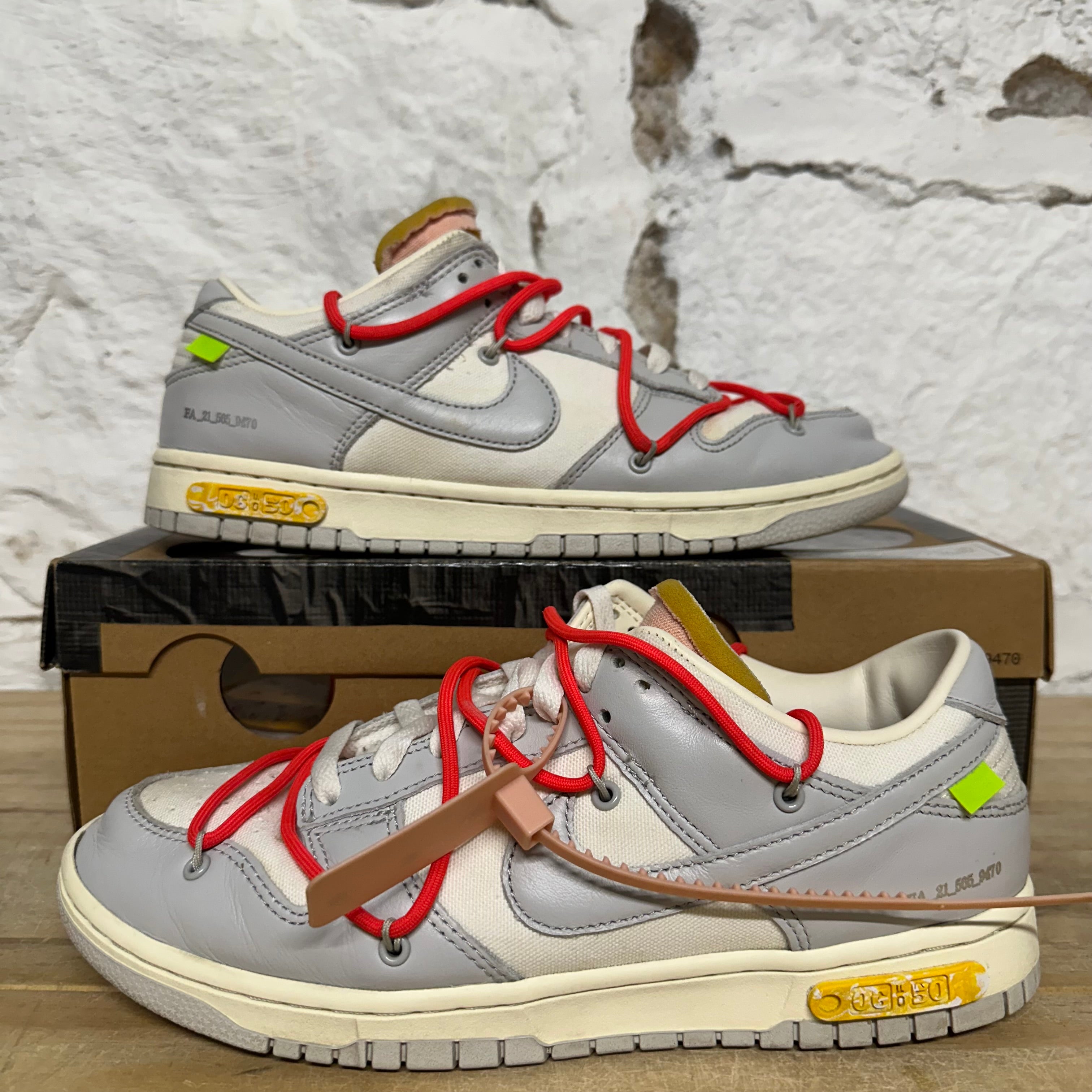 Nike Dunk Low Off-White Lot 06 Sz 9.5