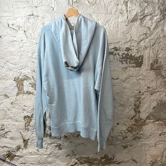 Saint Michael Blue Spellout Hoodie Sz XL