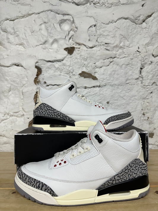 Air Jordan 3 White Cement Reimagined Sz 11.5