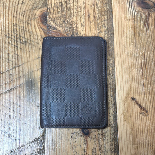 Louis Vuitton Brown Embossed Damier Pocket Organizer