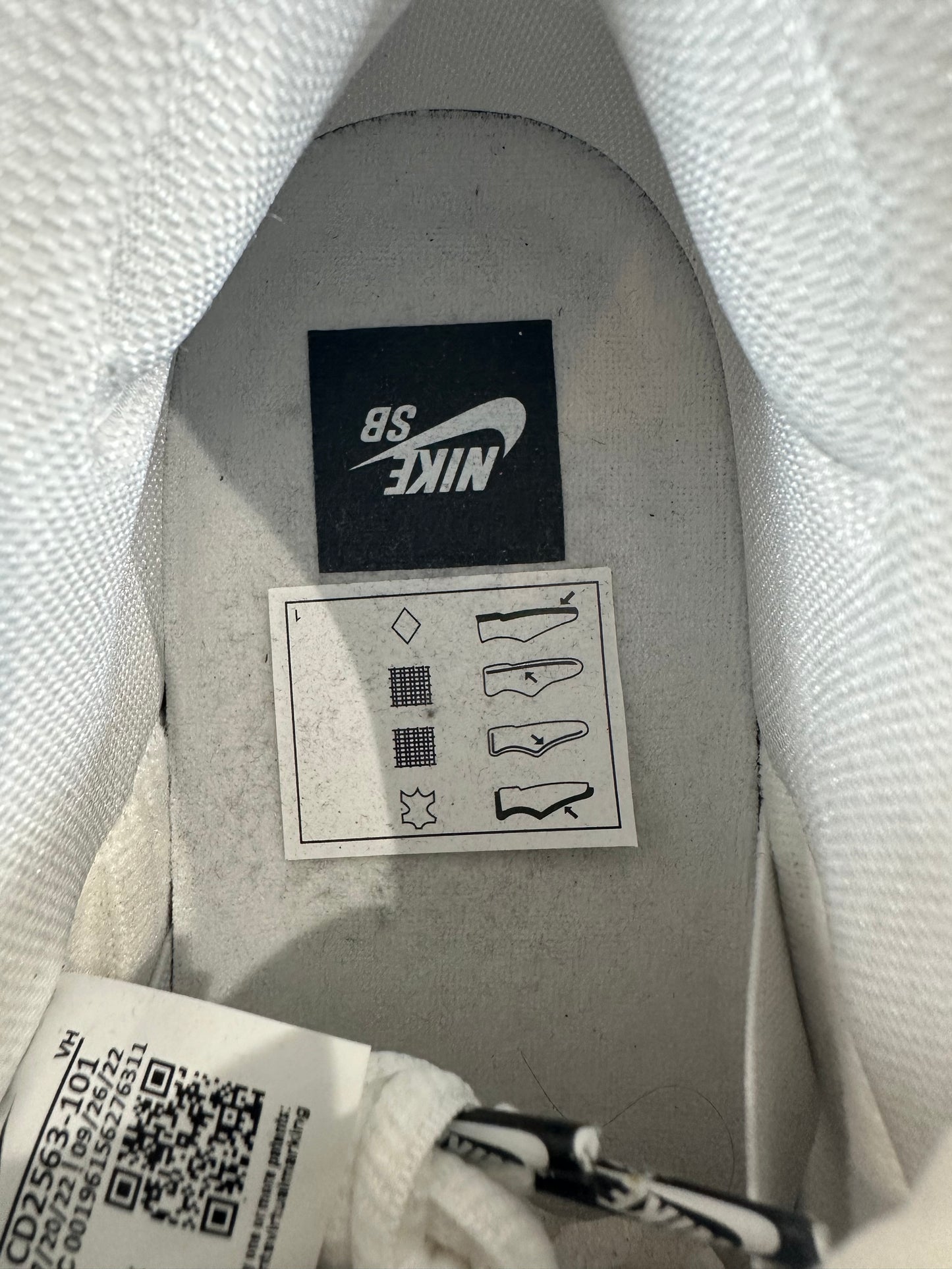 Nike SB Dunk Low Pro White Gum Sz 13 DS