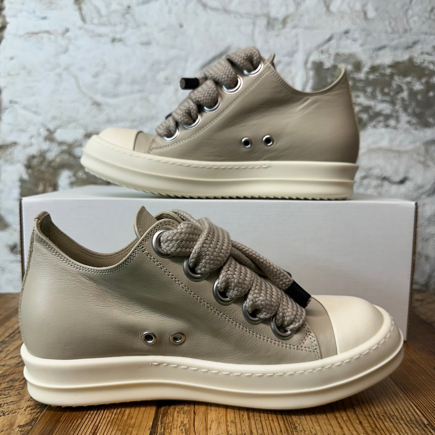 Rick Owens Jumbo Lace Lido Milk Sneaker DS