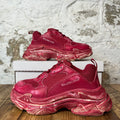 Balenciaga Triple S Red Dyed Sneaker Sz 7 (40)