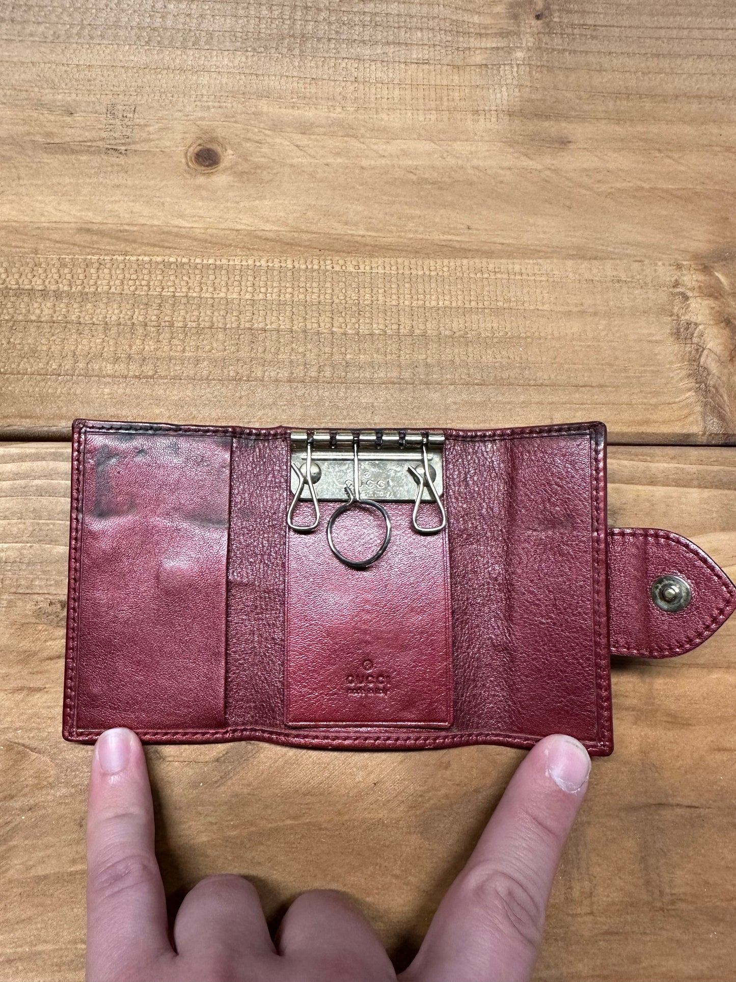 Gucci Pink Outline Keyholder