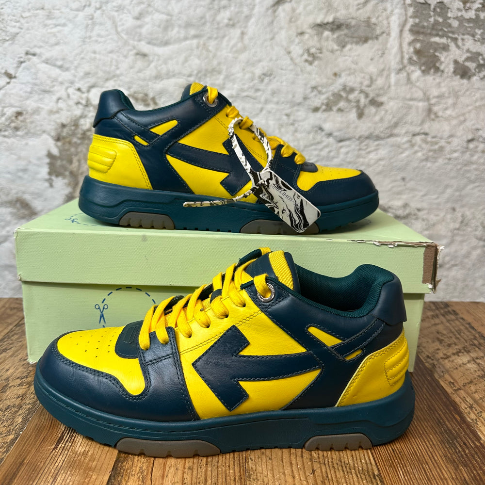 Off-White Out Of Office Yellow Navy Sz 7 (40)