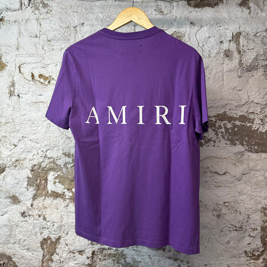 Amiri White AM Purple T-shirt Sz S