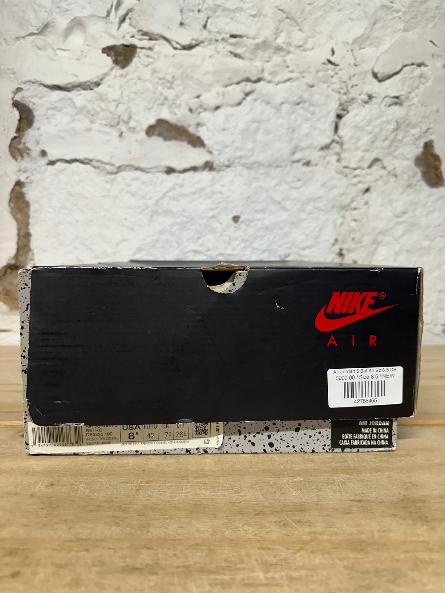 Air Jordan 5 Bel Air Sz 8.5 DS