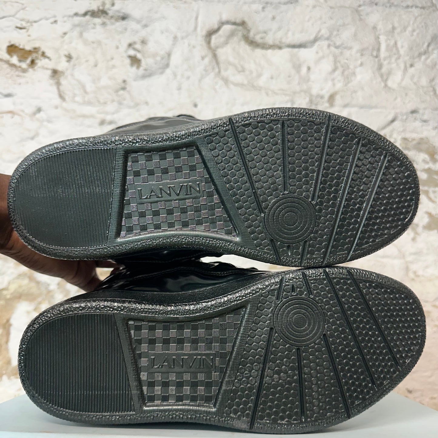 Lanvin Curb Black Metallic Sneaker