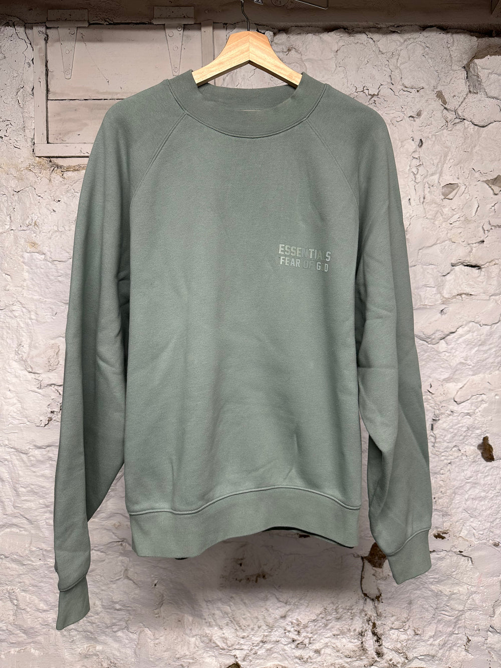 Fear of God Essentials Green Crewneck Sz M