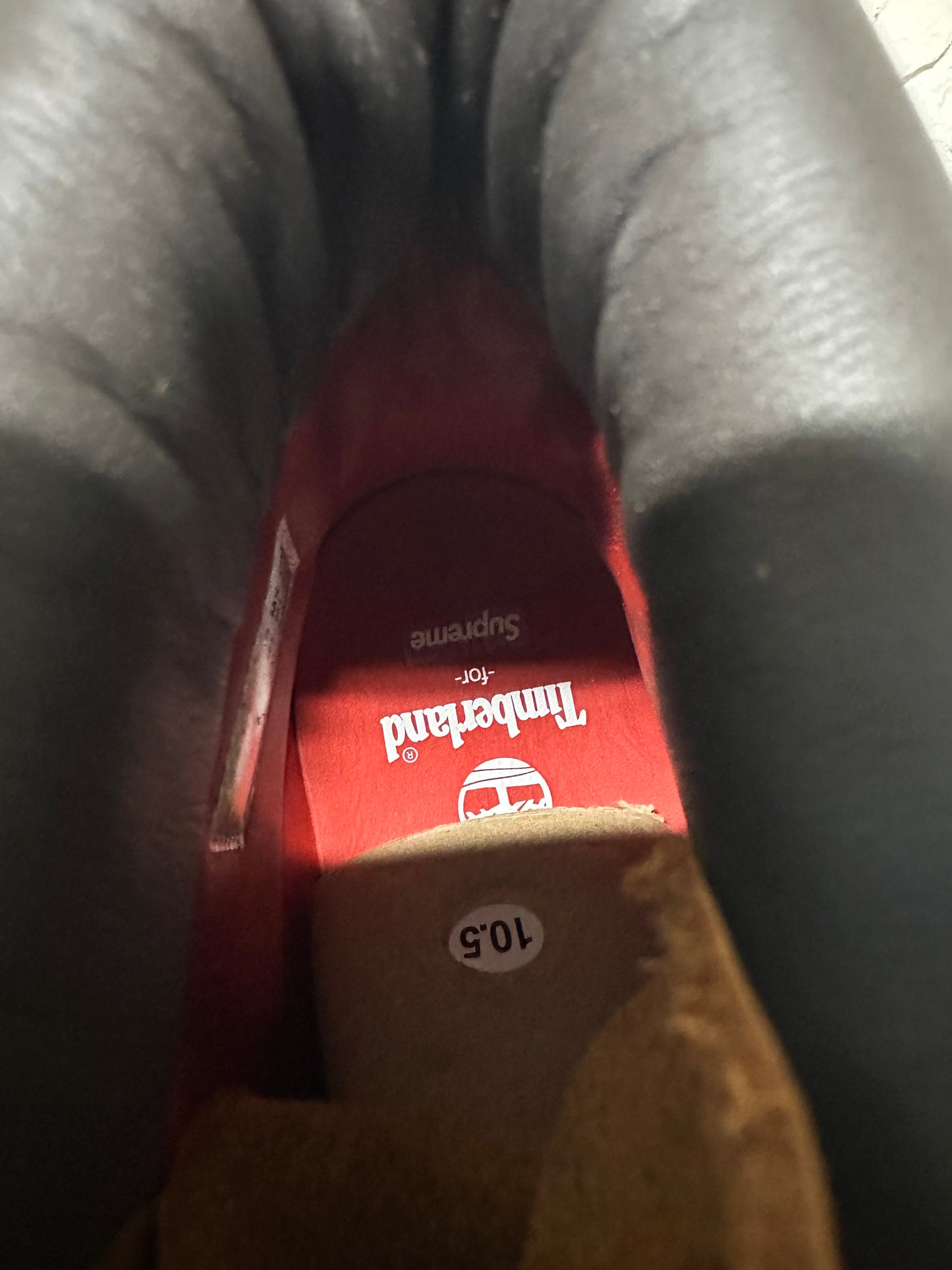 Supreme Timberland Embossed Diamond Wheat Sz 10.5 DS