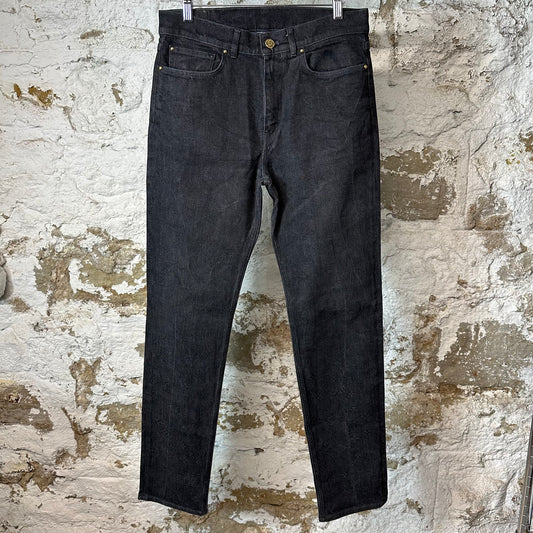 Louis Vuitton Dark Grey Monogram Denim Jeans Sz 30
