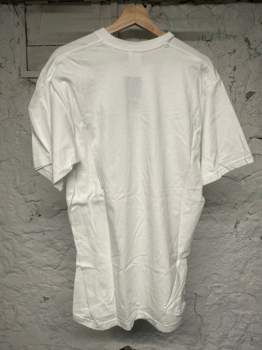 Supreme White Stencil T-Shirt Sz L DS