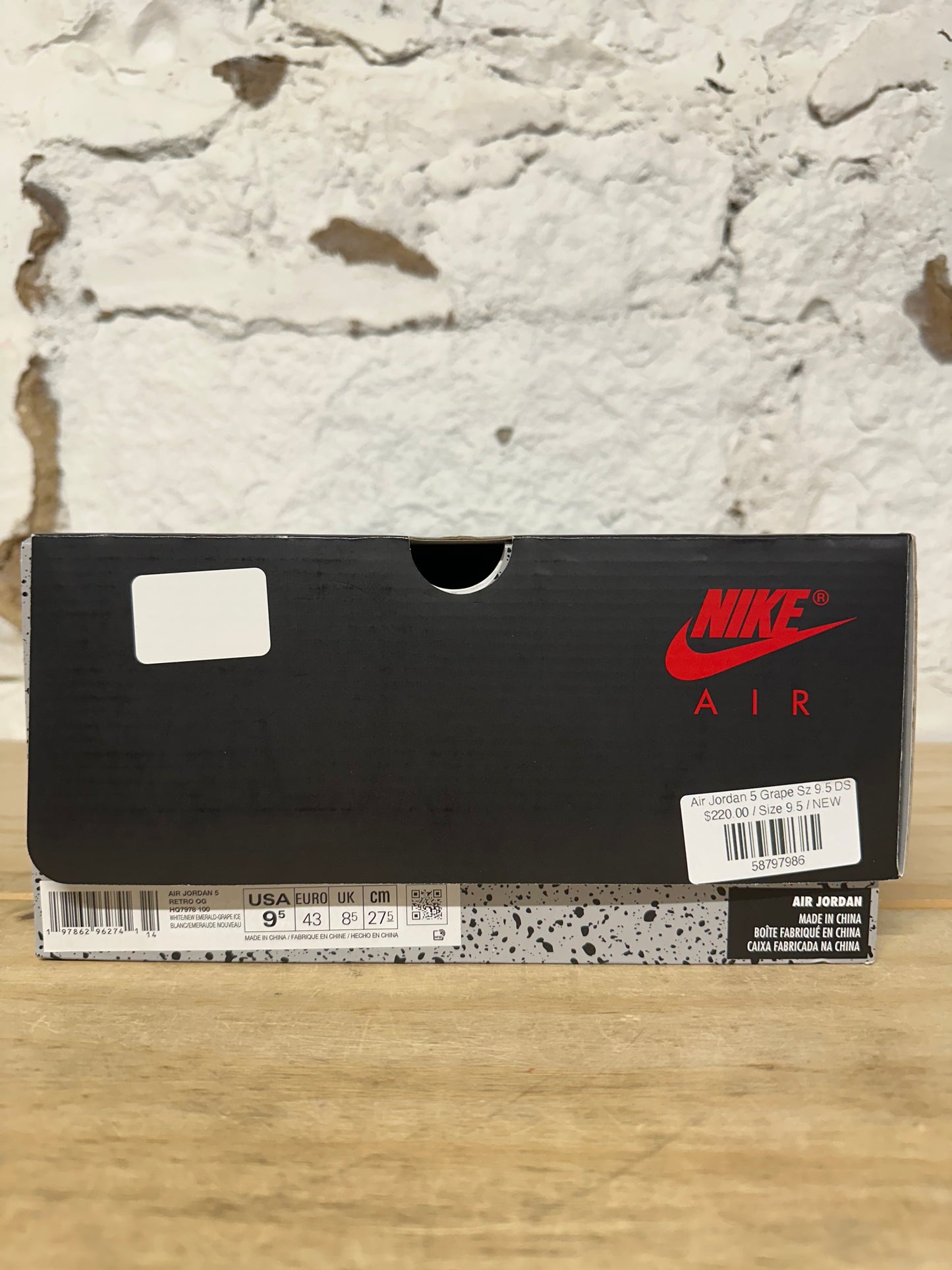 Air Jordan 5 Grape Sz 9.5 DS