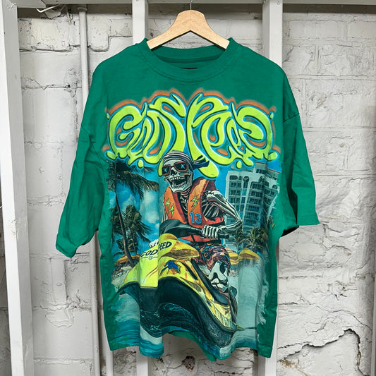 Godspeed Jet Ski Green T-Shirt Sz XL