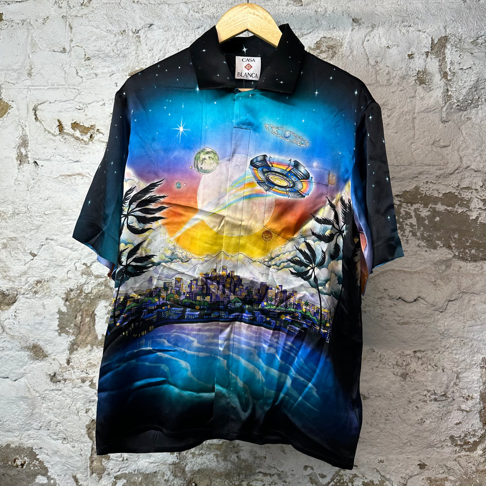 Casablanca Premonition Cosmic Silk Button Up Shirt Sz S