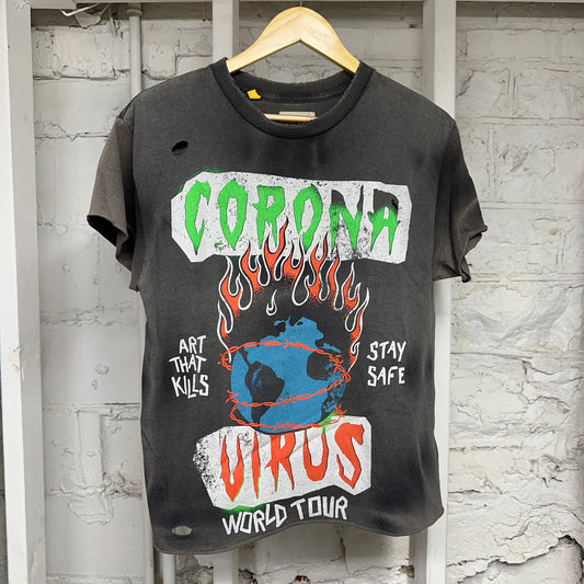 Gallery Dept Corona Virus Grey T-Shirt Sz S