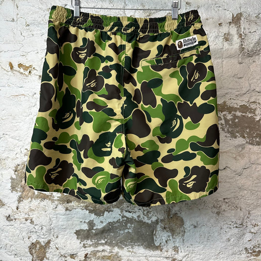 Bape Green ABC Camo Shorts Sz XL