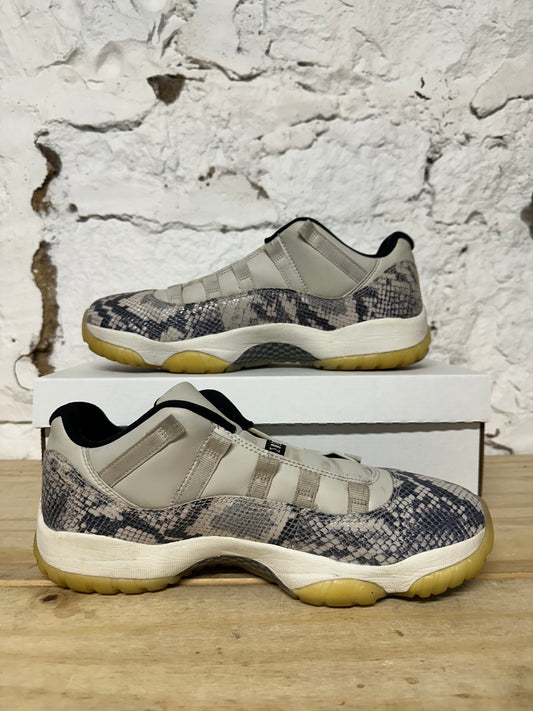 Air Jordan 11 Low Snake Light Bone Sz 10