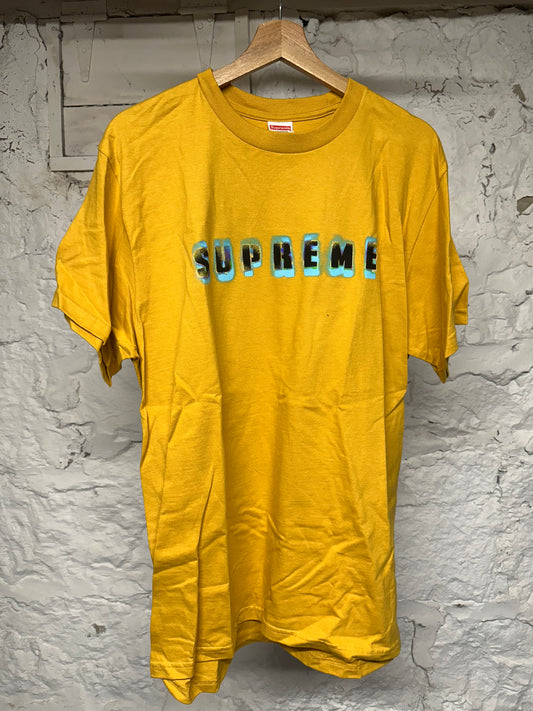 Supreme Teal Stencil T-Shirt Sz L DS