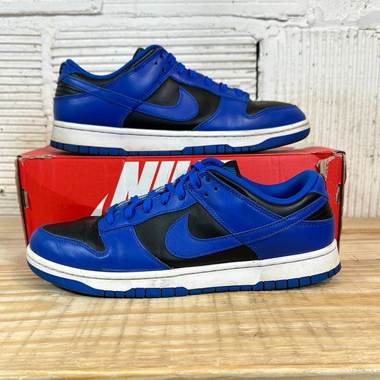 Nike Dunk Low Black Hyper Cobalt Sz 10