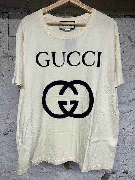 Gucci Black Logo T-Shirt Sz XL