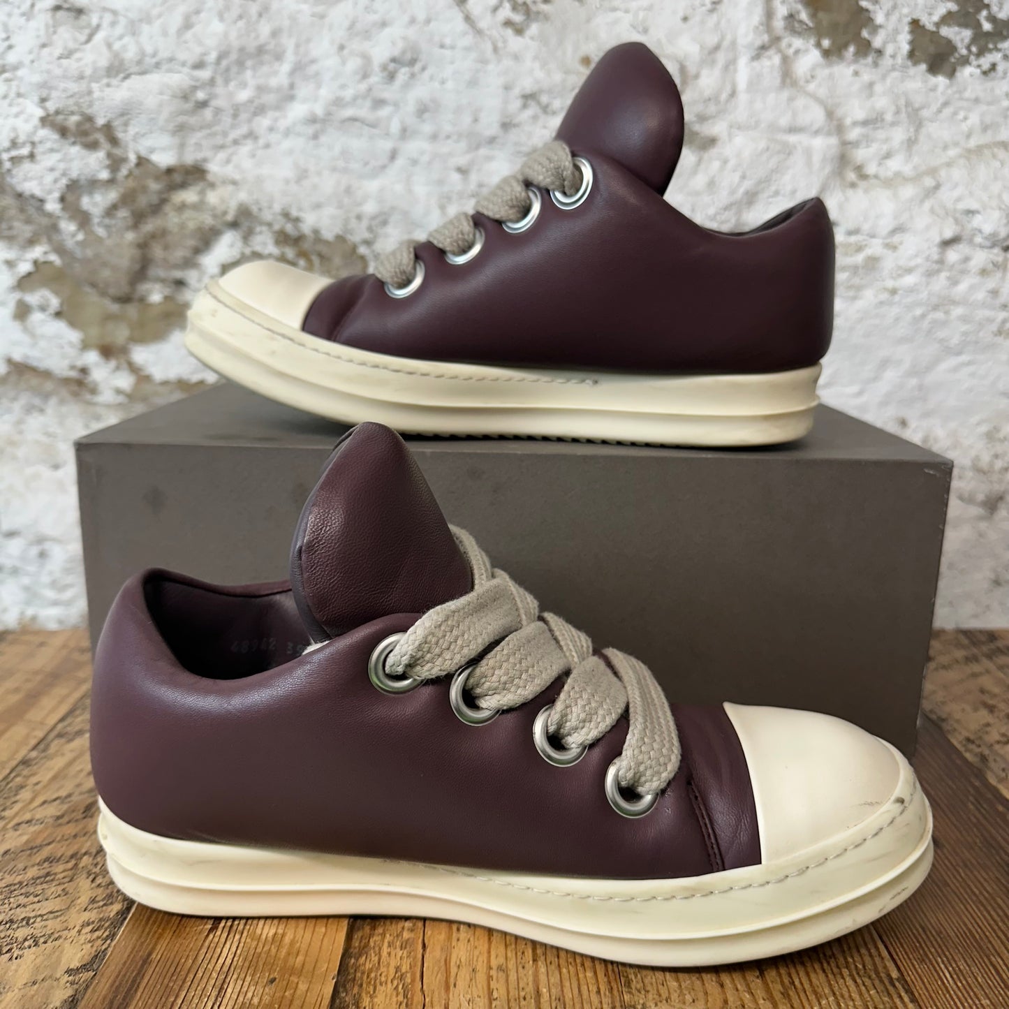 Rick Owens Jumbo Lace Puffer Purple Sneaker Sz 6.5 (39.5)