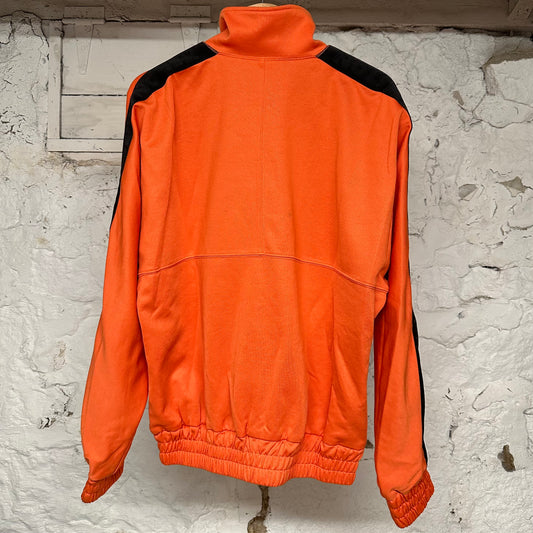 Heron Preston Orange Black Track Jacket Sz S