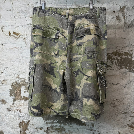 Vale Soulja Camo Jean Shorts