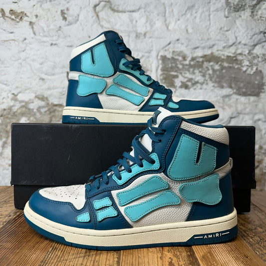 Amiri High Teal Blue Skeleton Navy White Sneaker Sz 11 (44)