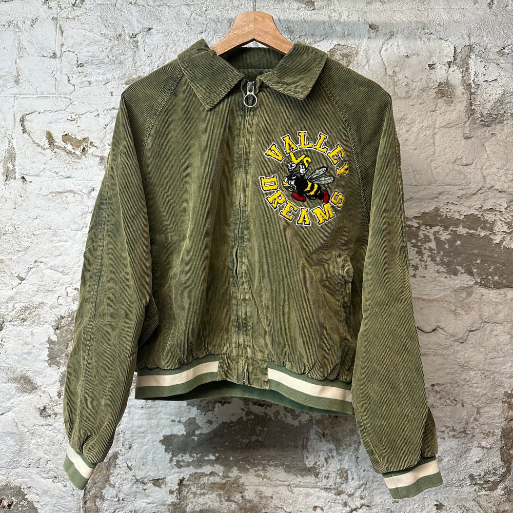 Vale Angry Bee Olive Corduroy Jacket