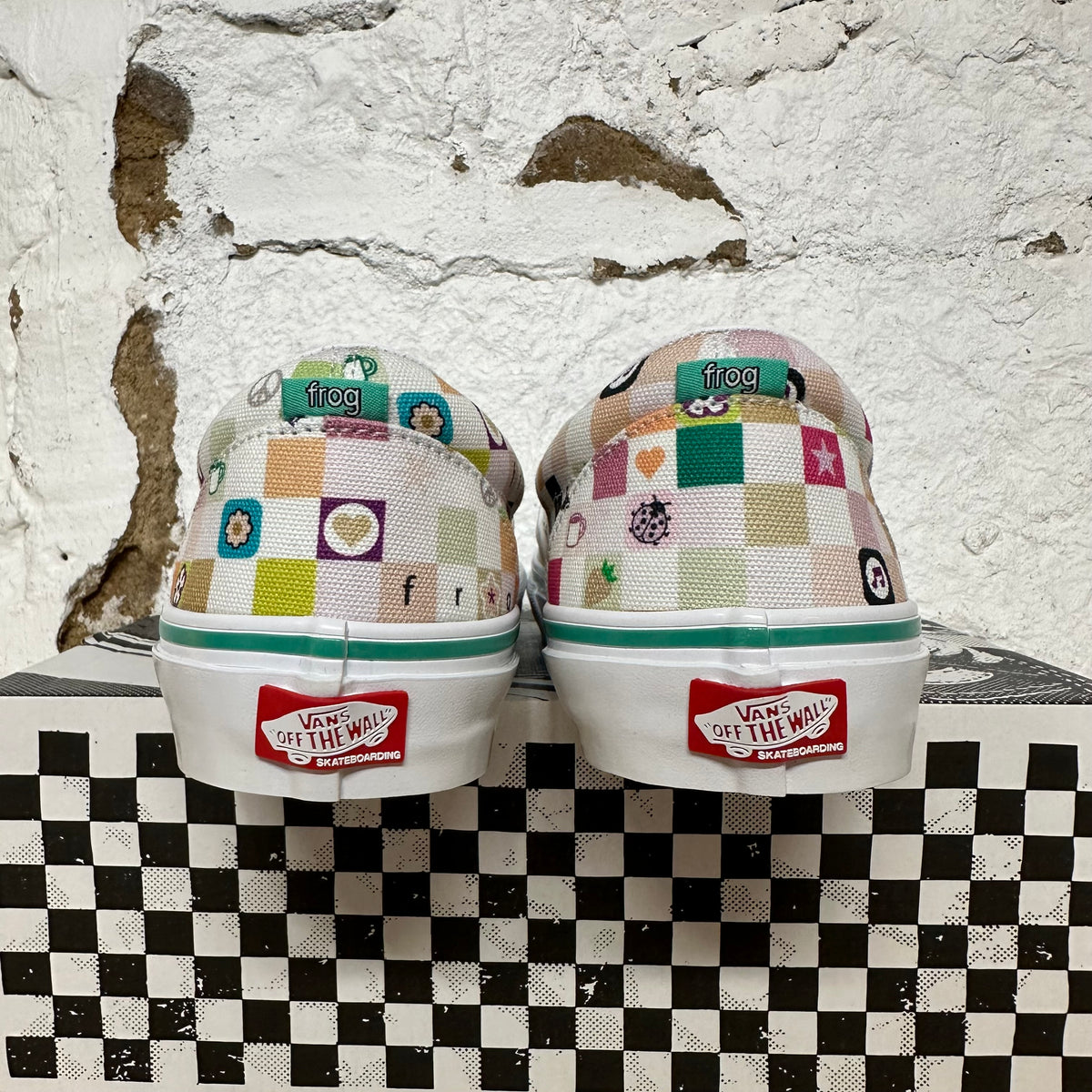 Vans Slip On Frog Skateboards Sz 9.5 DS