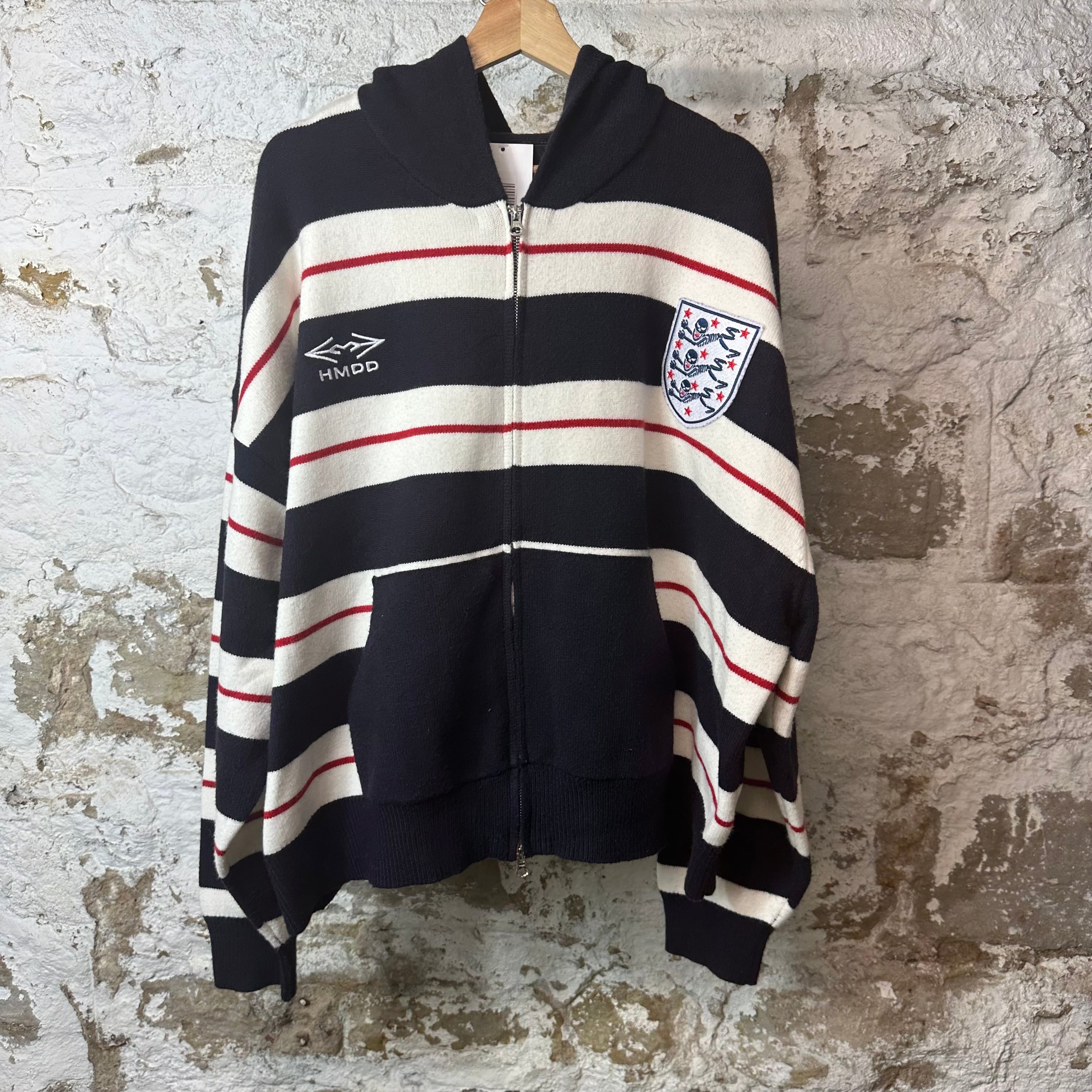 HMDD Ingerland Futbol Zip Up Hoodie Sz L