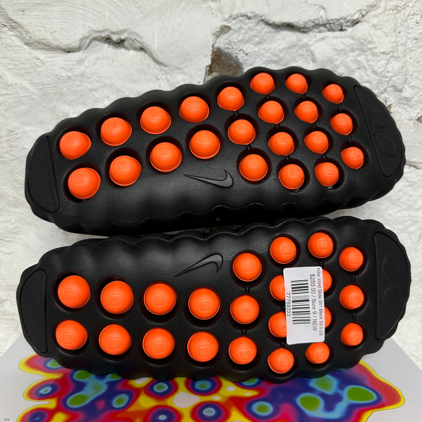 Nike Mind Slide 001 Black Sz 9 DS