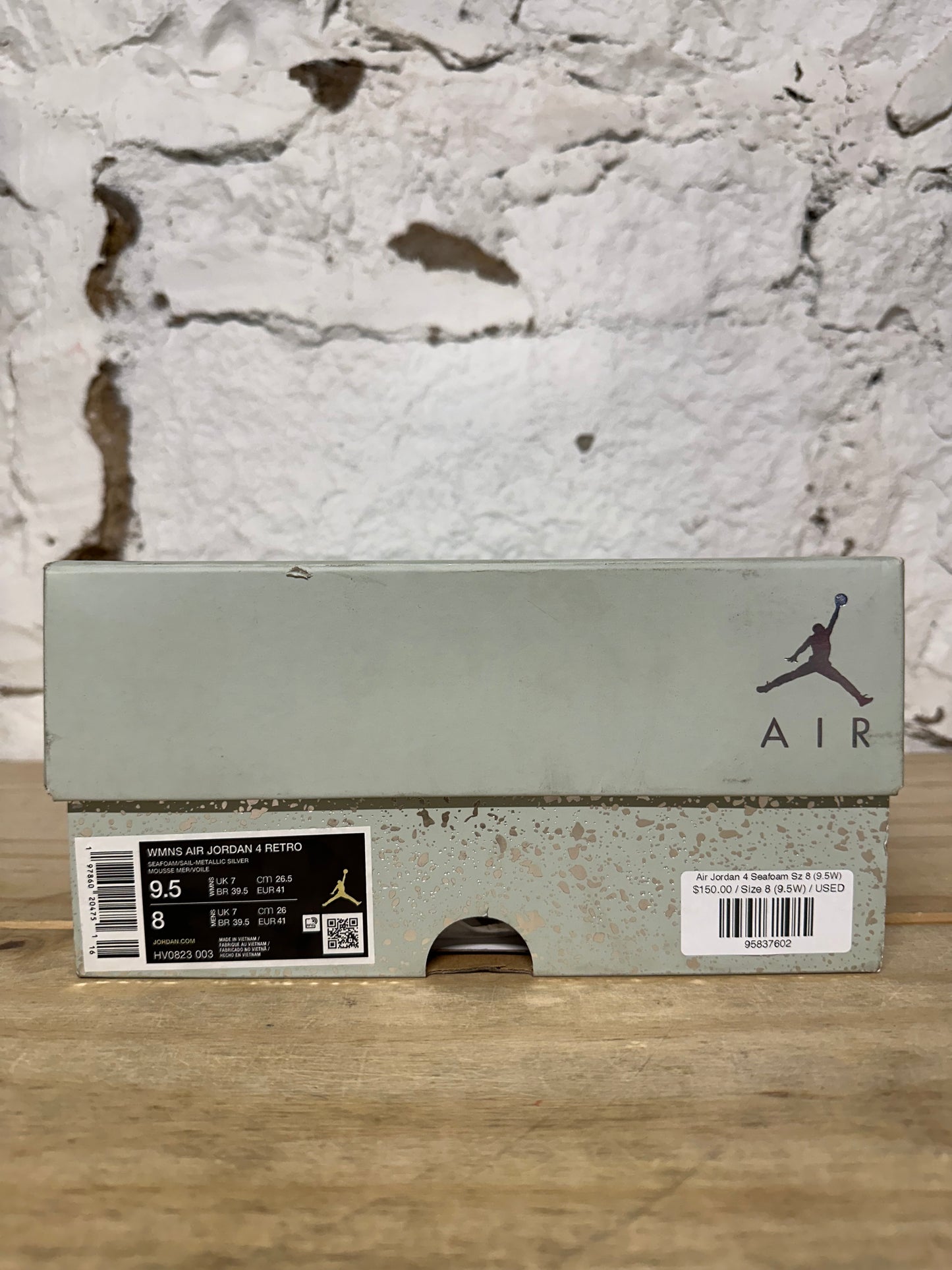 Air Jordan 4 Seafoam Sz 8 (9.5W)
