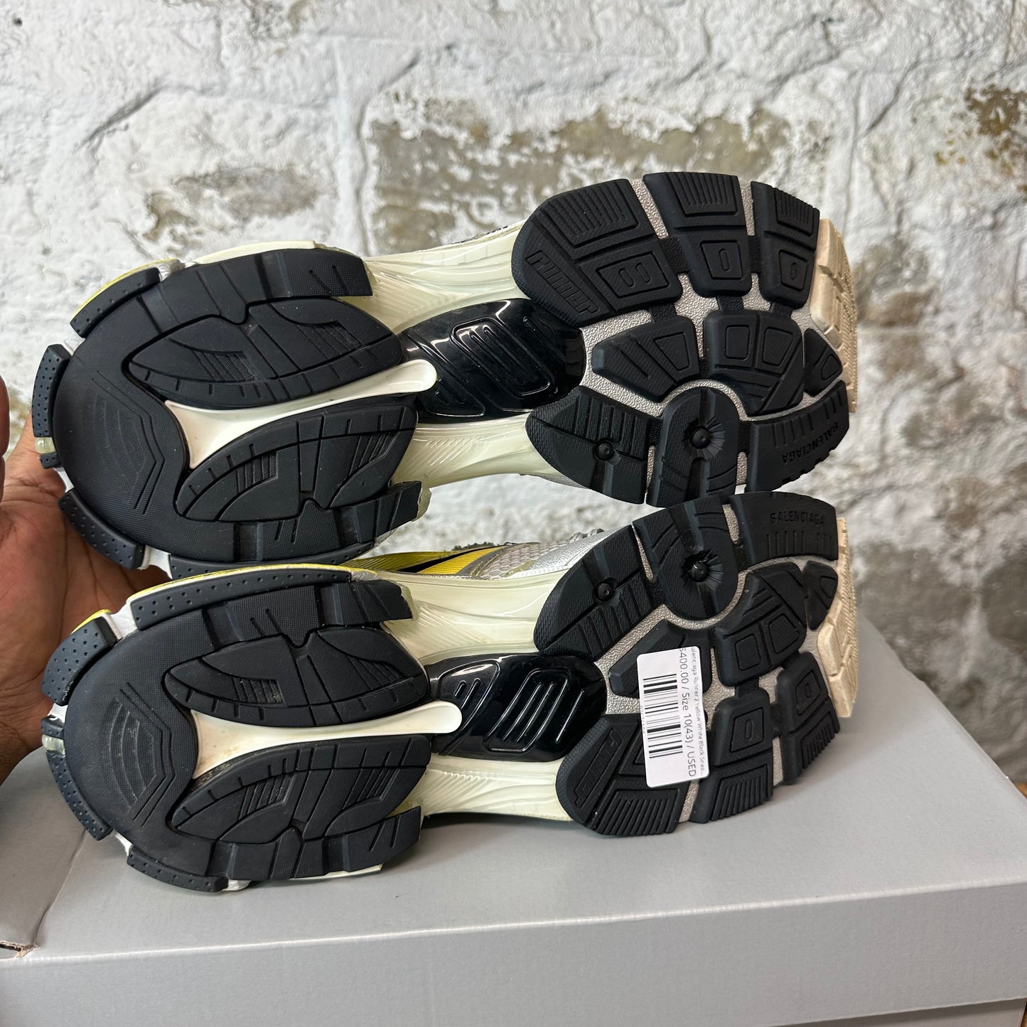 Balenciaga Runner 2 Yellow White Black Sneaker Sz 10 (43)