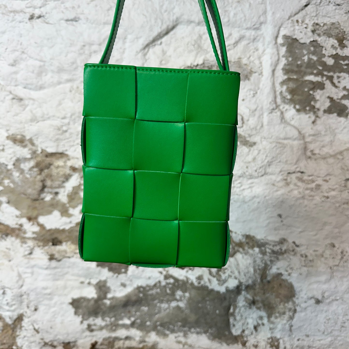 Bottega Veneta Green Mini Cassette Crossbody Bag