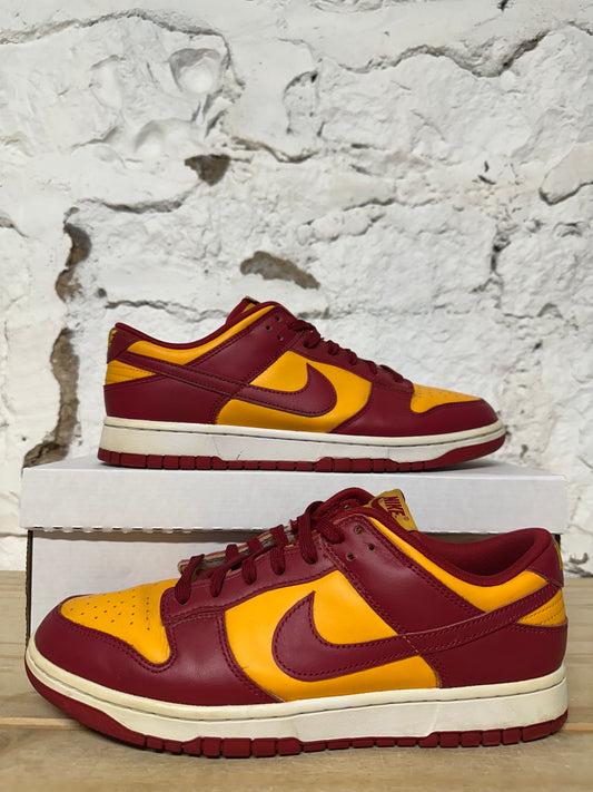 Nike Dunk Low Yellow Maroon Sz 10