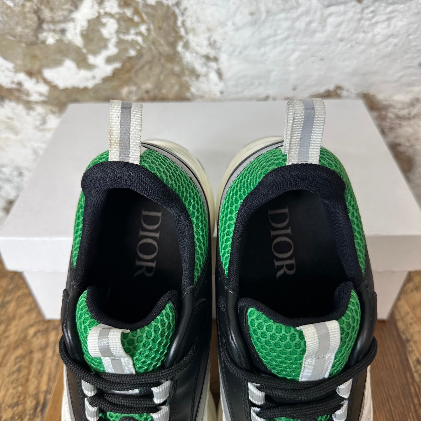 Dior B22 Green Black White Sneaker Sz 9 (42)
