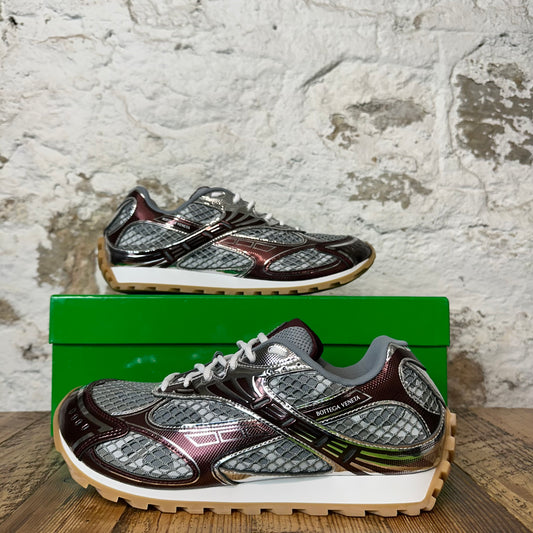 Bottega Veneta Burgundy Silver Orbit Sneaker Sz 12 (45)